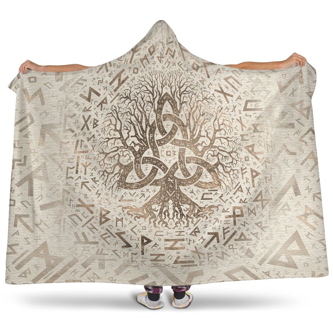 viking-hooded-blanket-tree-of-life-with-triquetra-and-futhark-pastel-gold-hooded-blanket