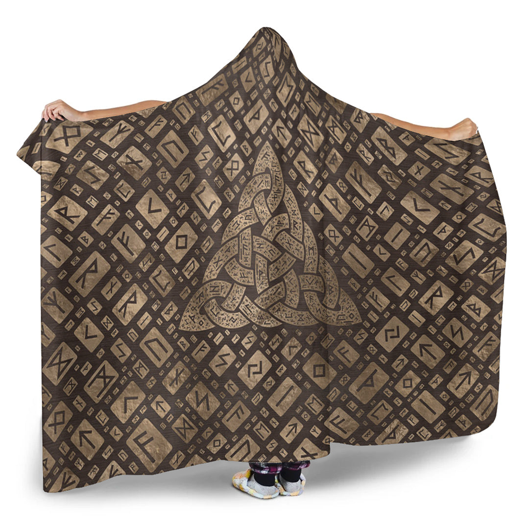 viking-hooded-blanket-triquetra-and-runic-alphabet-wood-and-gold-hooded-blanket