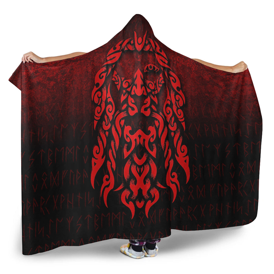 viking-hooded-blanket-viking-god-odin-allfather-in-asgard-raven-god-red-version-hooded-blanket