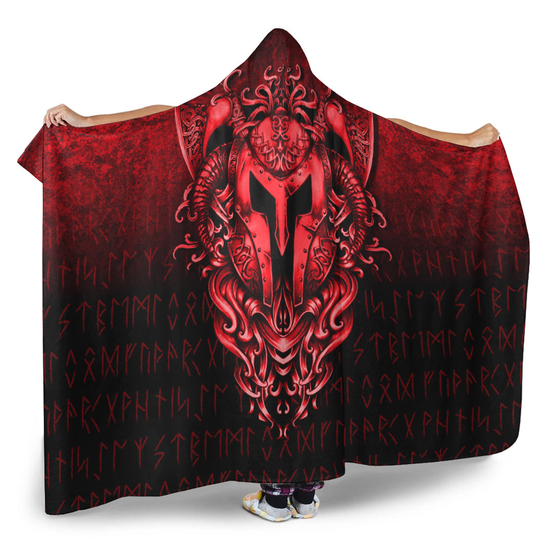 viking-hooded-blanket-the-armor-of-viking-red-version-hooded-blanket