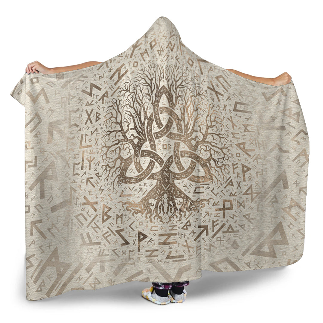 viking-hooded-blanket-tree-of-life-with-triquetra-and-futhark-pastel-gold-hooded-blanket