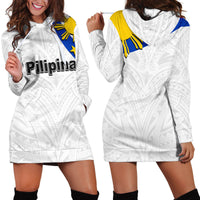 Pilipinas Hoodie Dress Simple Style- White LT6 - Wonder Print Shop