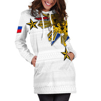 Filipino Hoodie Dress Tribal White Style LT6 - Wonder Print Shop