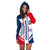 Dominican Republic Hoodie Dress Simple Vibe LT6 - Wonder Print Shop