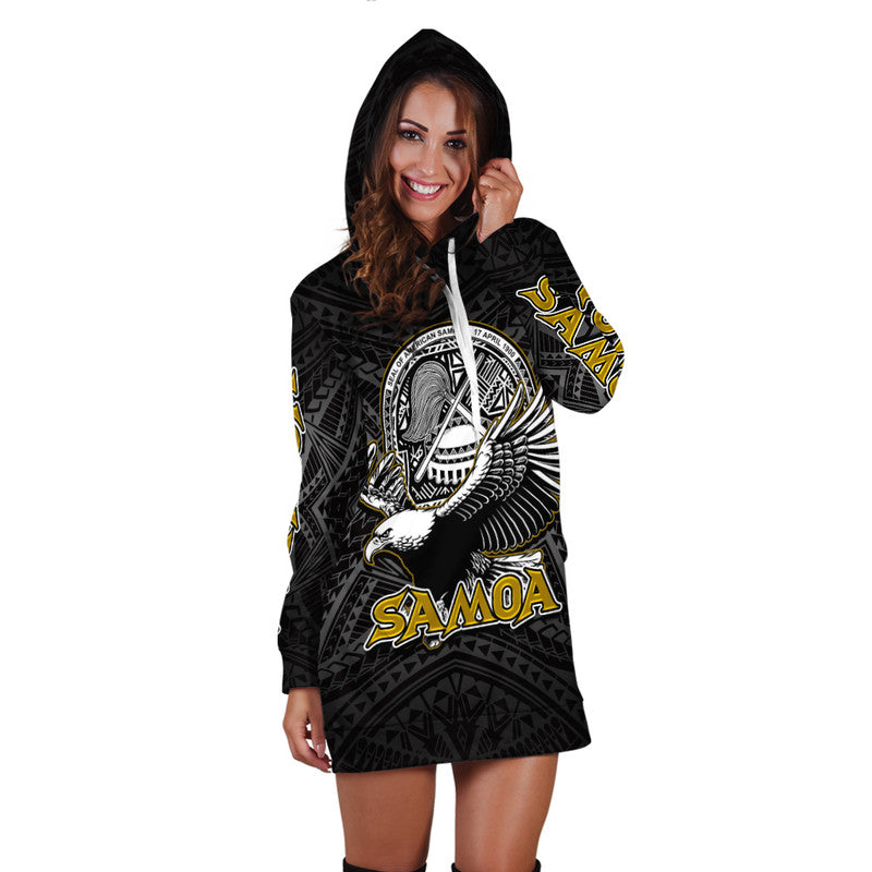 Seal of American Samoa Hoodie Dress LT6 - Wonder Print Shop