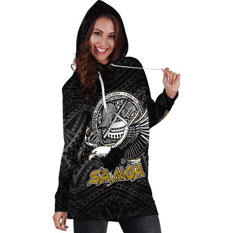 Seal of American Samoa Hoodie Dress LT6 - Wonder Print Shop