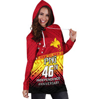Papua New Guinea 46th Independence Anniversary Hoodie Dress LT4 - Wonder Print Shop