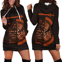 Viking Hoodie Dress Fierce Wolf Totemic Animal RLT12 - Wonder Print Shop