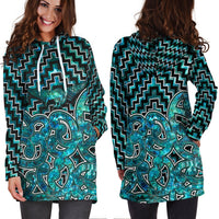 New Zealand Hoodie Dress Maori Graphic Tee patterns Paua Shell LT6 - Wonder Print Shop