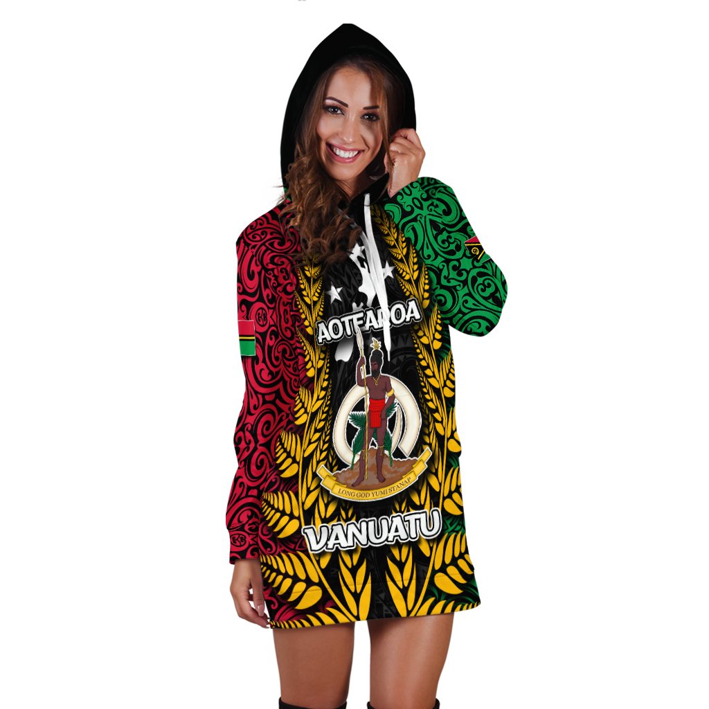 Vanuatu Hoodie Dress Mix Aotearoa LT6 - Wonder Print Shop