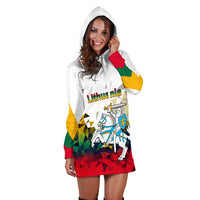 Lithuania Hoodie Dress Polygonal Template Style LT6 - Wonder Print Shop