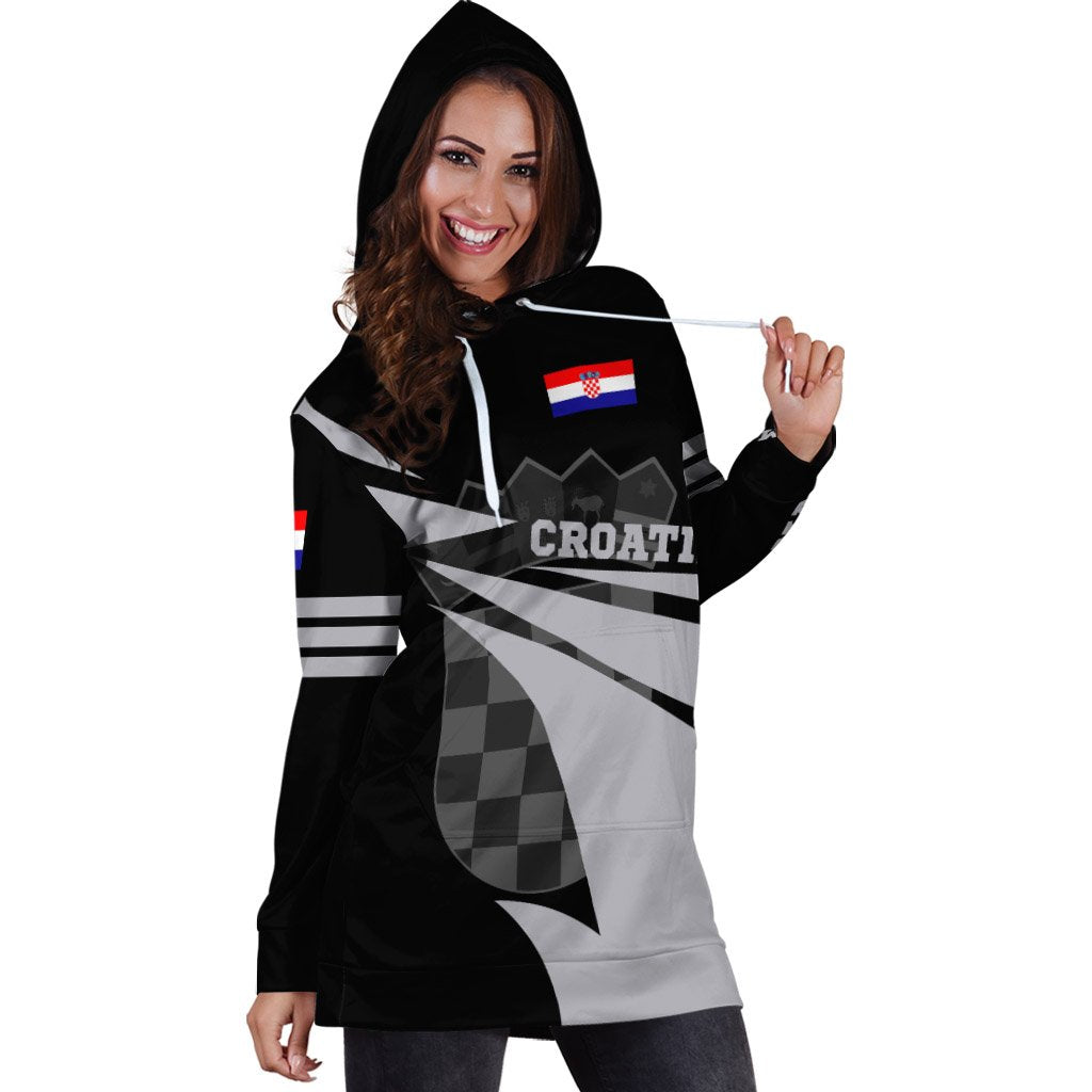 Croatia Hoodie Dress Flag Jersey - Wonder Print Shop