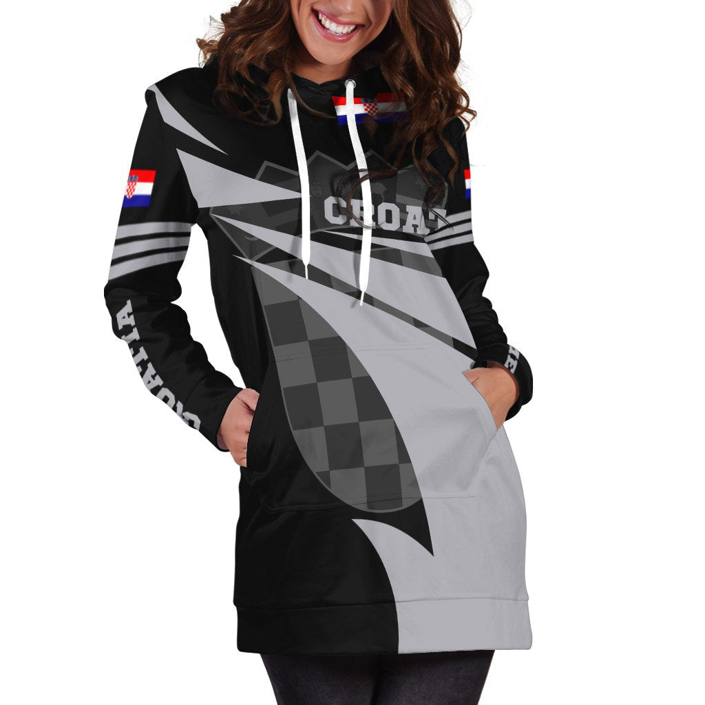 Croatia Hoodie Dress Flag Jersey - Wonder Print Shop