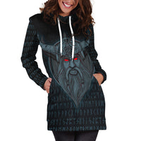 Viking Hoodie Dress Odin Angry RLT12 - Wonder Print Shop