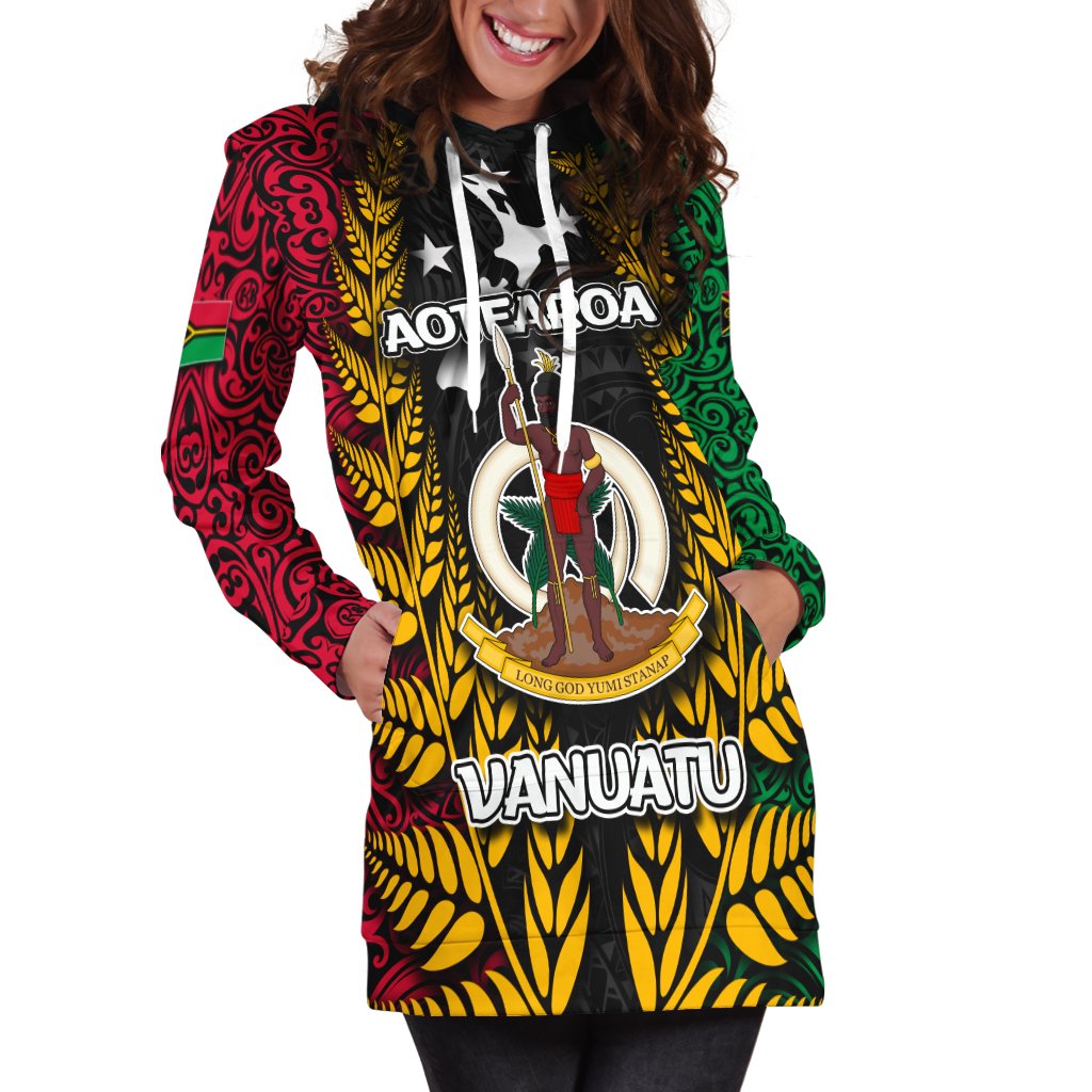 Vanuatu Hoodie Dress Mix Aotearoa LT6 - Wonder Print Shop