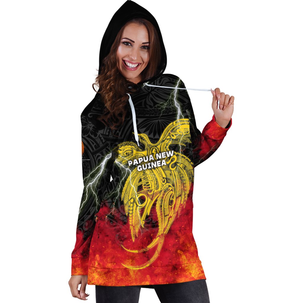 Papua New Guinea Women Hoodie Dress Independence Day Special Style LT16 - Wonder Print Shop