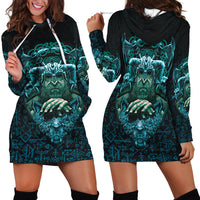 Viking Hoodie Dress Odin With Fenrir RLT12 - Wonder Print Shop