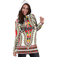 Ethiopia Hoodie Dress Dashiki White Style LT6 - Wonder Print Shop