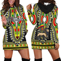Ethiopia Hoodie Dress Dashiki Black Style LT6 - Wonder Print Shop