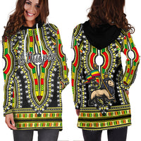 Ethiopia Hoodie Dress Dashiki Black Style LT6 - Wonder Print Shop