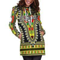 Ethiopia Hoodie Dress Dashiki Black Style LT6 - Wonder Print Shop