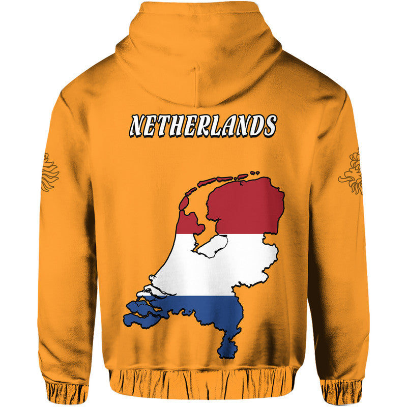 Netherlands Football Flag Style Hoodie - Wonder Print Shop