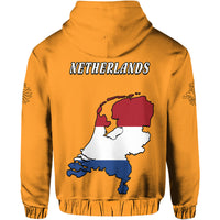 Netherlands Football Flag Style Hoodie - Wonder Print Shop