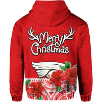 Hawaii Hibiscus Flower Mele Kalikimaka Hoodie - Wonder Print Shop