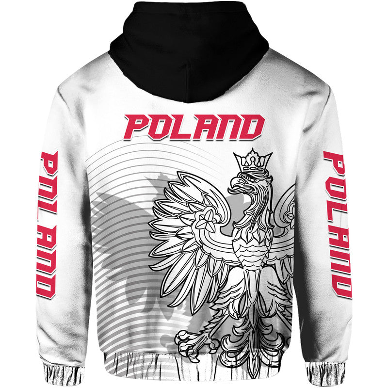 Poland Football Eagles Sporty Style Hoodie - Wonder Print Shop