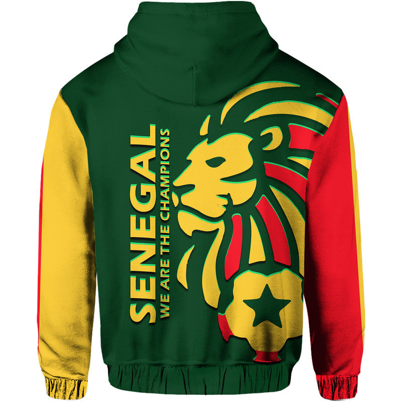Senegal Football Lion of Teranga Hoodie - Wonder Print Shop