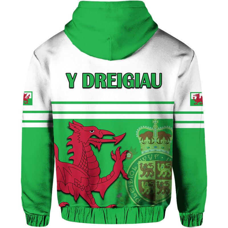 Wales Football Qatar 2022 Hoodie Cymru Coat of Arms - Wonder Print Shop