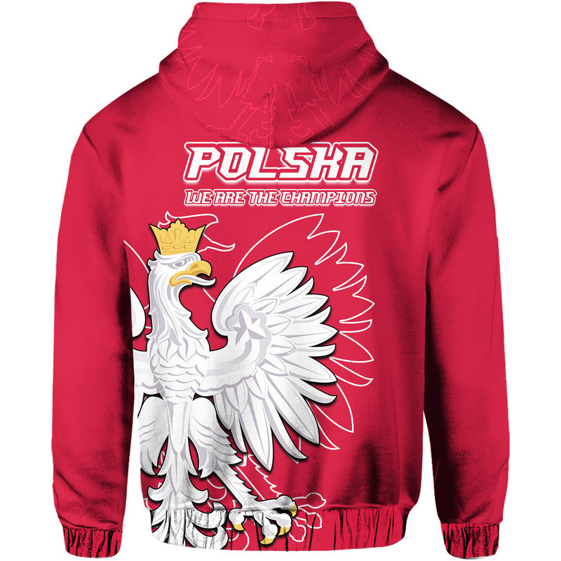 Poland Football Coat of Arms No1 Hoodie - Wonder Print Shop