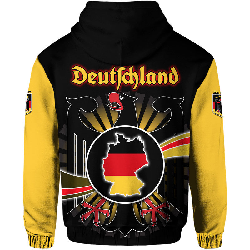 Germany Football Black Eagle Jersey Deutschland Champion Hoodie - Wonder Print Shop