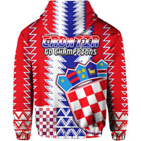 Croatia Football Hoodie Sport Style - Wonder Print Shop