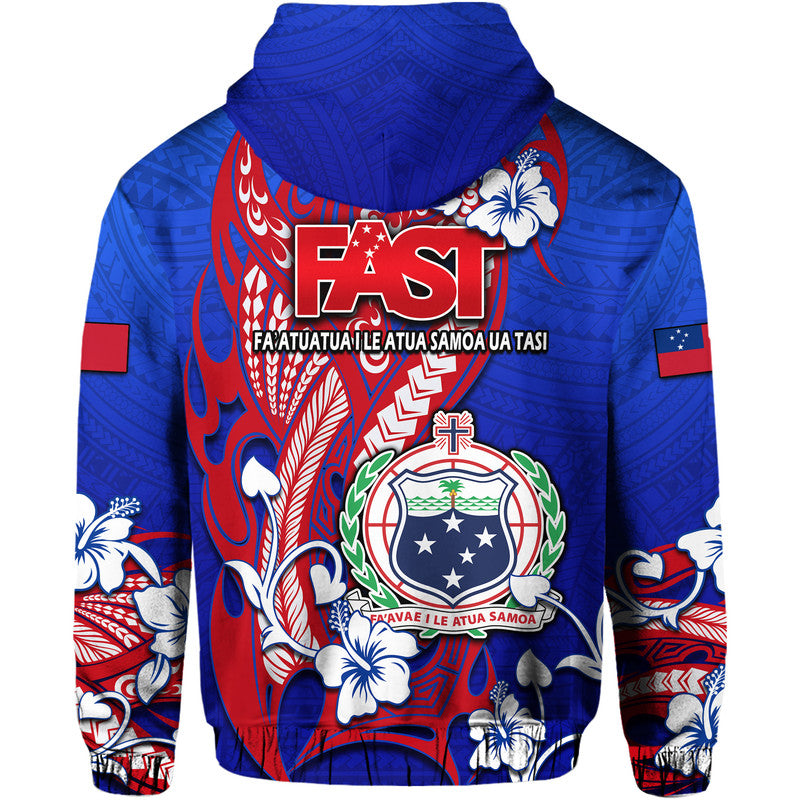 Special Samoa FAST Party Hoodie Tribal Samoan Hibiscus Design - Wonder Print Shop