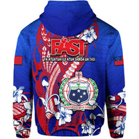 Special Samoa FAST Party Hoodie Tribal Samoan Hibiscus Design - Wonder Print Shop