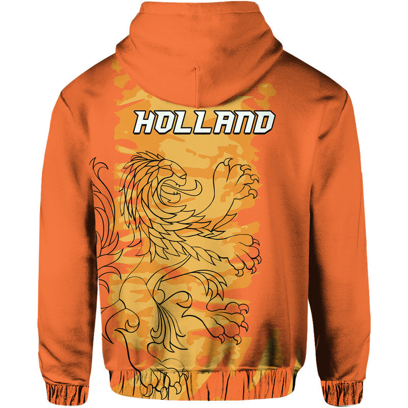 Netherlands Football Oranje Sport Design Hoodie - Wonder Print Shop