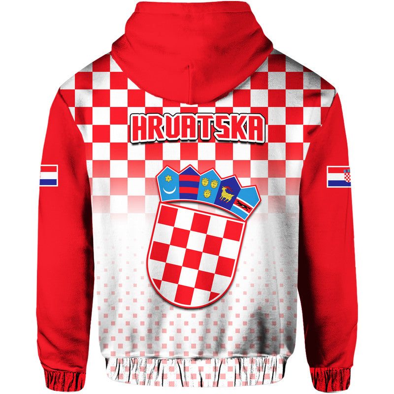 Croatia Hrvatska Hoodie Football Vibe - Wonder Print Shop