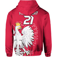 Custom Poland Football Coat of Arms No1 Hoodie - Wonder Print Shop