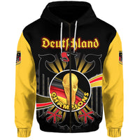 Custom Germany Football Black Eagle Jersey Deutschland Champion Hoodie - Wonder Print Shop