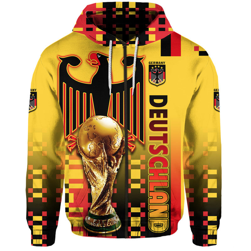 Custom Germany Deutschland Champion Qatar 2022 Hoodie - Wonder Print Shop
