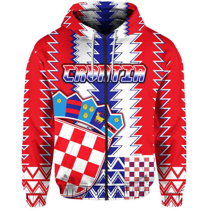 Croatia Football Hoodie Sport Style - Wonder Print Shop