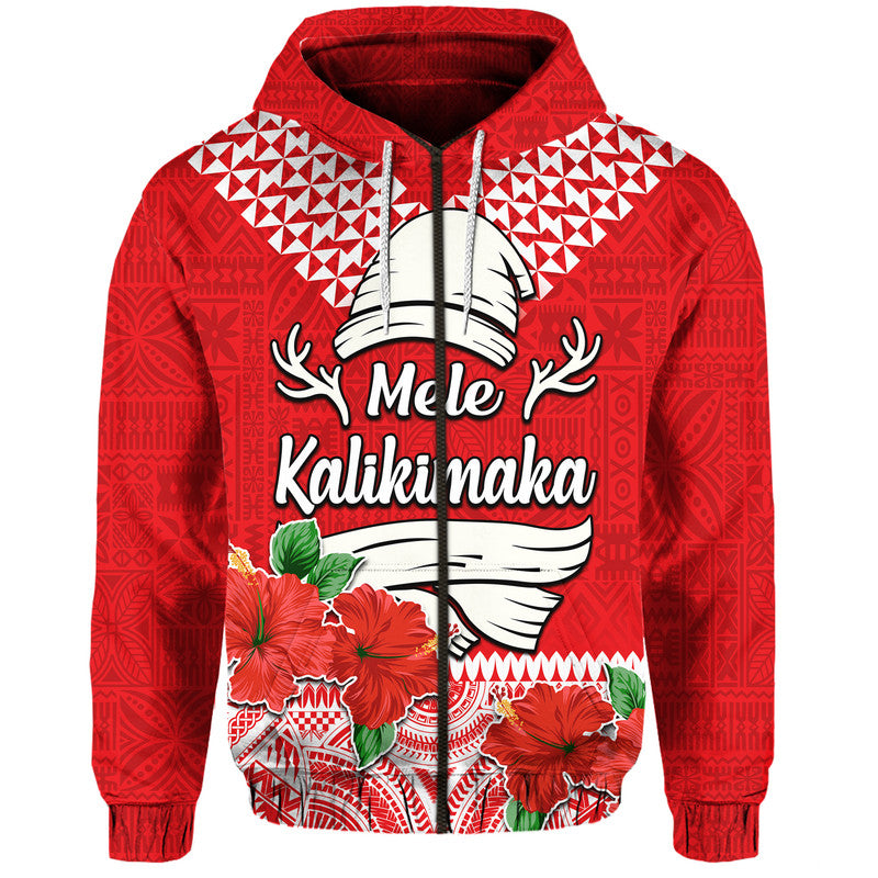 Custom Hawaii Hibiscus Flower Mele Kalikimaka Hoodie - Wonder Print Shop