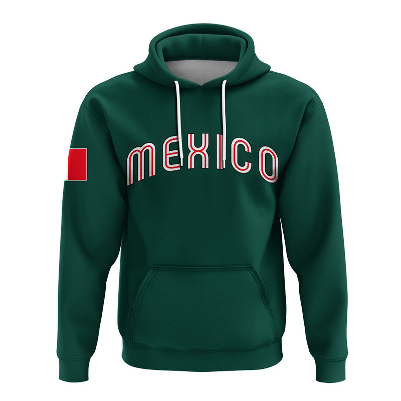 Custom Baseball 2023 Mexico Hoodie Green Style LT6 - Wonder Print Shop