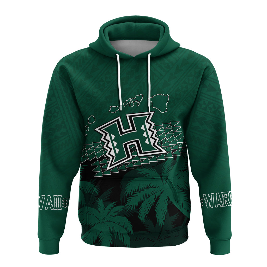 Custom Hawaii Rainbow Warriors Hoodie Laau Pama - Wonder Print Shop