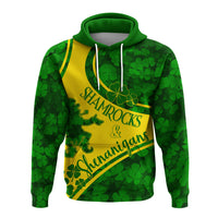 Saint Patrick Day Hoodie Shamrocks And Shenanigans - Gold Style - Wonder Print Shop