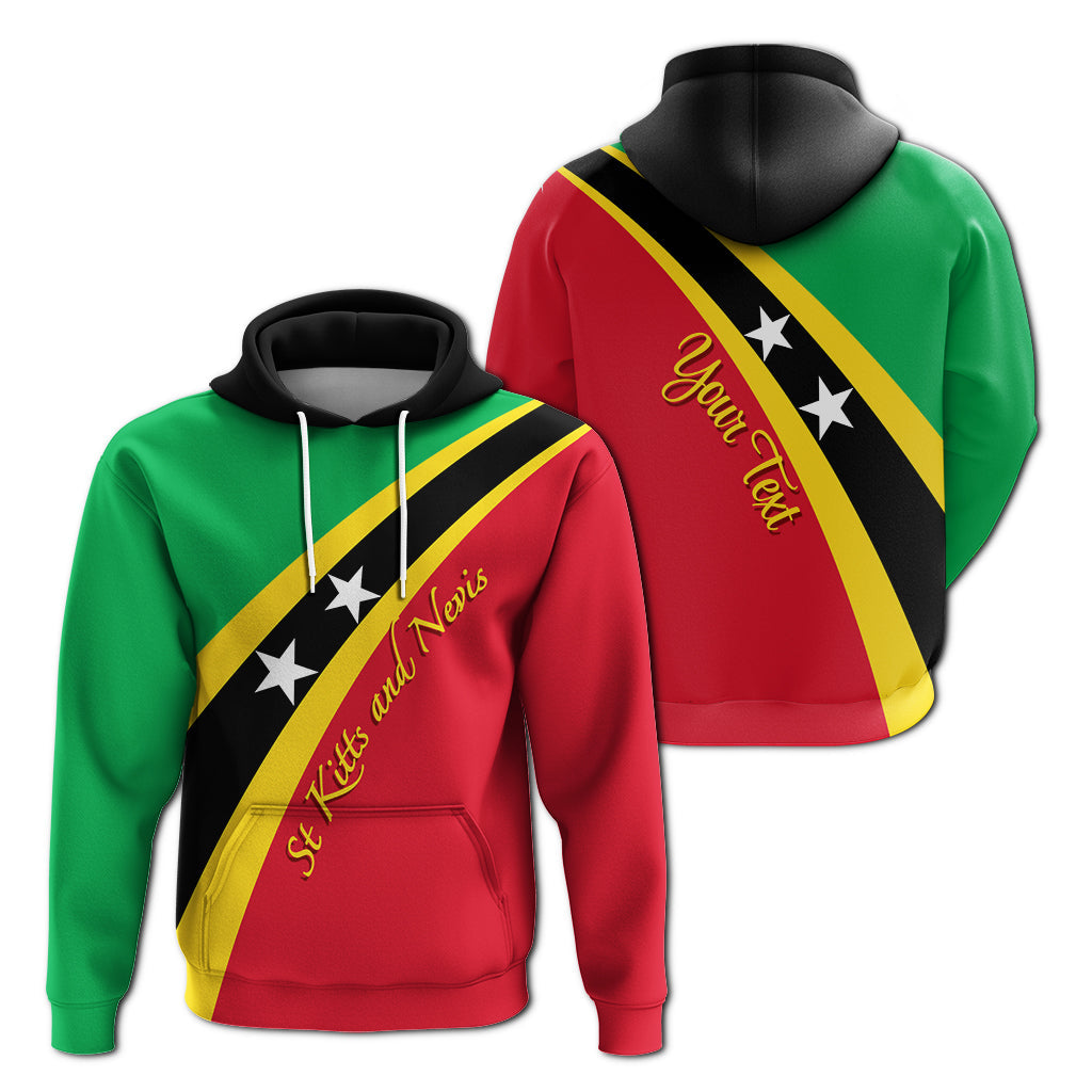 Saint Kitts and Nevis Custom Hoodie SKN Flag Simple Style - Wonder Print Shop