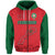 Morocco Football Mixed Flag Map Style Zip Up And Pullover Hoodie - Wonder Print Shop