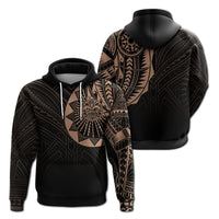 Polynesian Full Sleeve Tattoo Hoodie Blush Color - Wonder Print Shop
