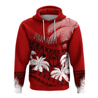 Custom Fiji Day Hoodie Flying Fijians Masi Kesa Style - Red - Wonder Print Shop